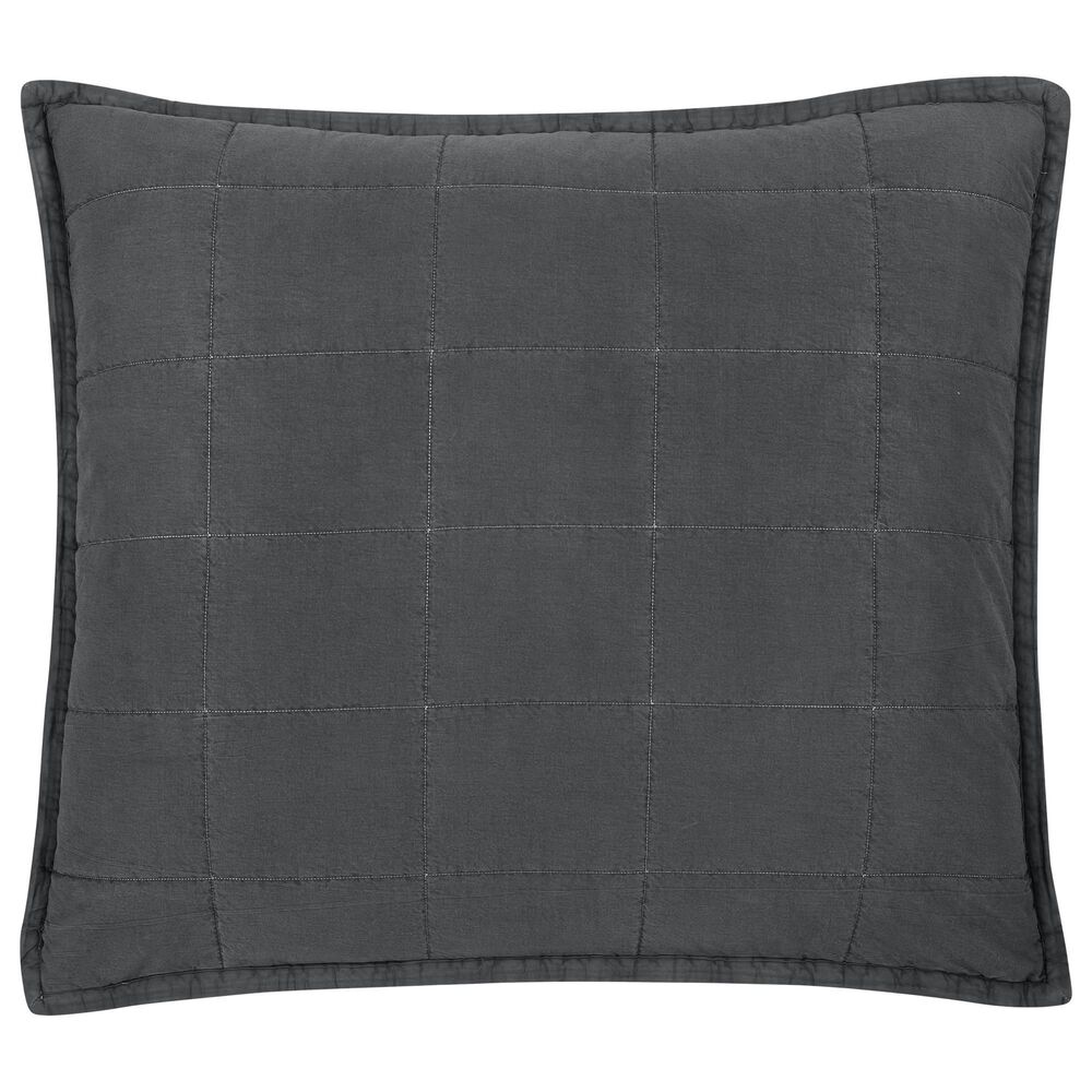 Ann Gish Cotton Canvas 30" x 36" Throw Pillow in Charcoal, , large