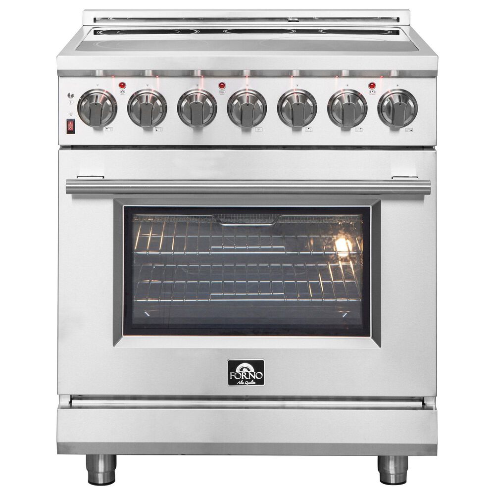 Forno Massimo 30" Freestanding Electric Range in Stainless Steel, , large