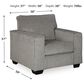 Ashley Altari Chair in Alloy, , large