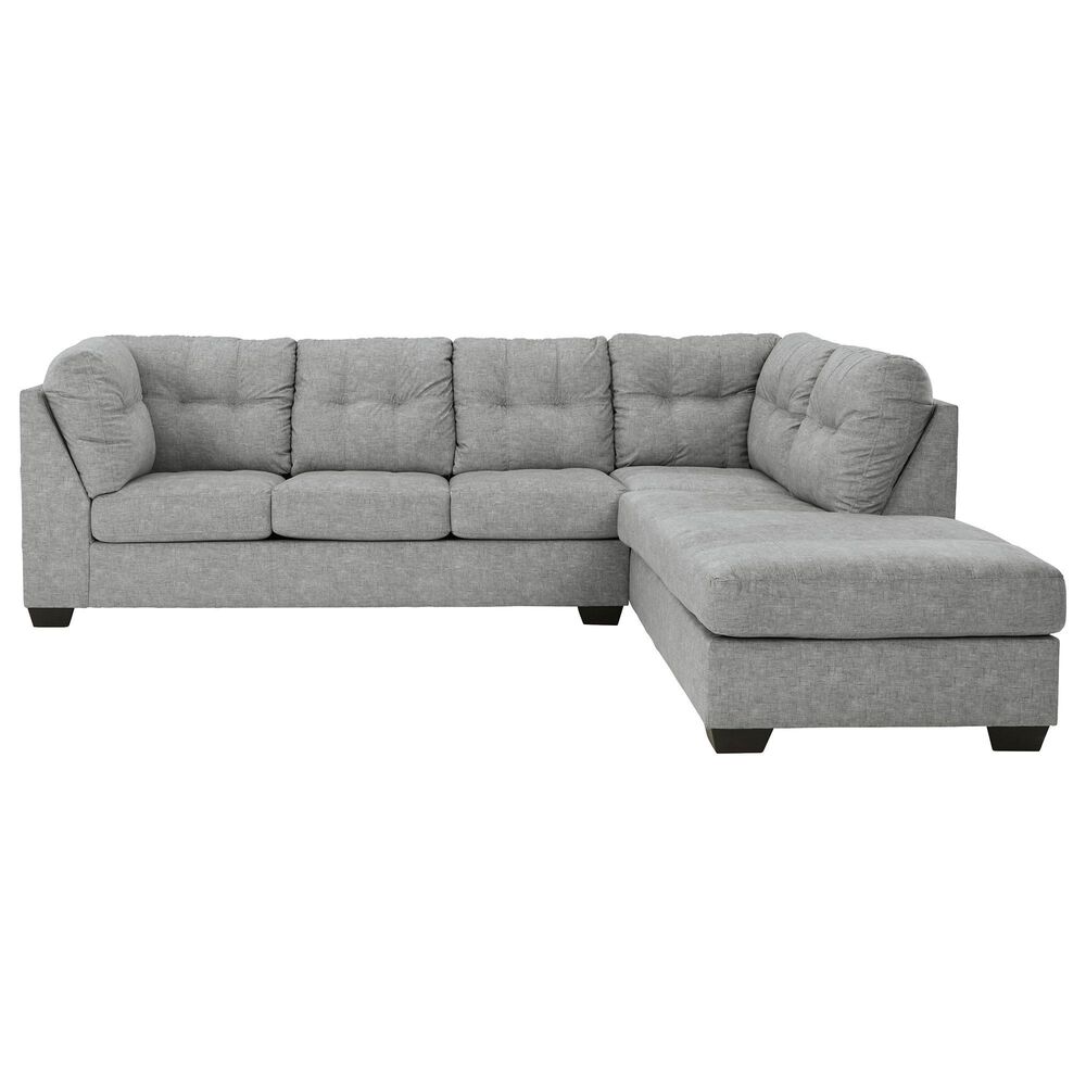 Signature Design by Ashley Falkirk 2-Piece Right Facing Sleeper Sectional with Chaise in Steel, , large