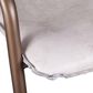 Home Trends & Design Portofino Counter Stool in Antique Gold and Top Grain Leather, , large