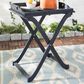 Safavieh Covina Tray Table in Dark Slate Grey, , large