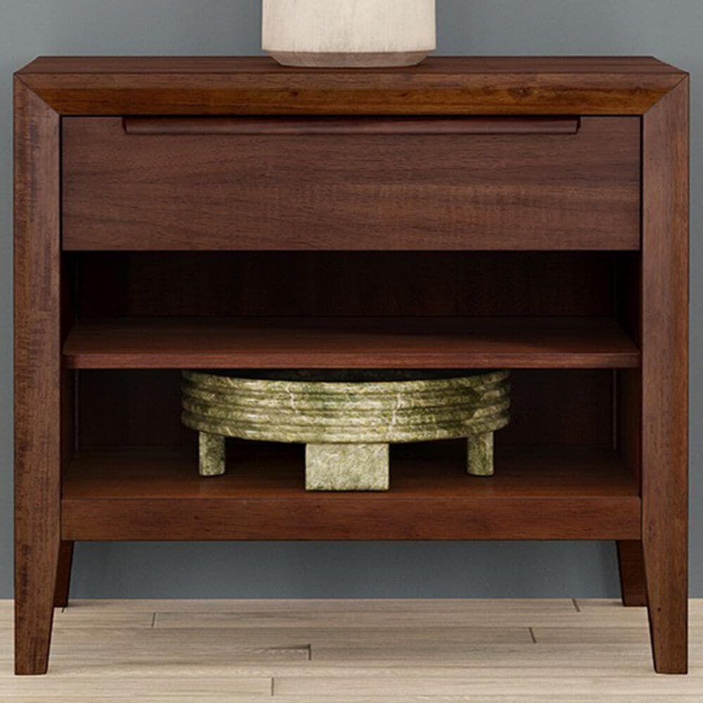 A-America Ralston 1-Drawer Nightstand in Dark Amber, , large