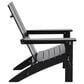 Hearth and Haven Zuma Outdoor Foldable Adirondack Chair in Black, , large