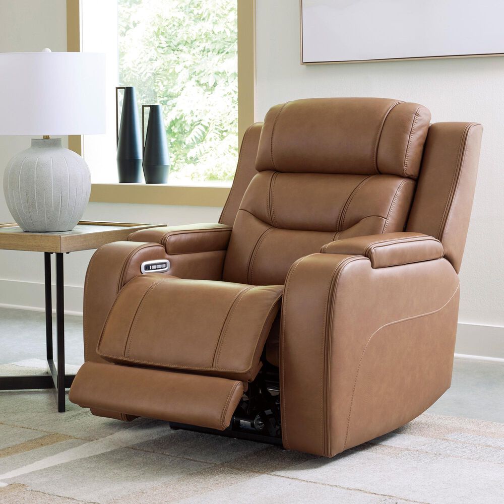 Ashley Knightington Power Recliner in Caramel, , large