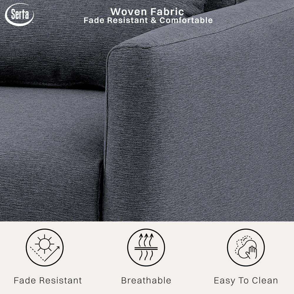 Lifestyle Solutions Conley Convertible Chair in Navy Blue, , large