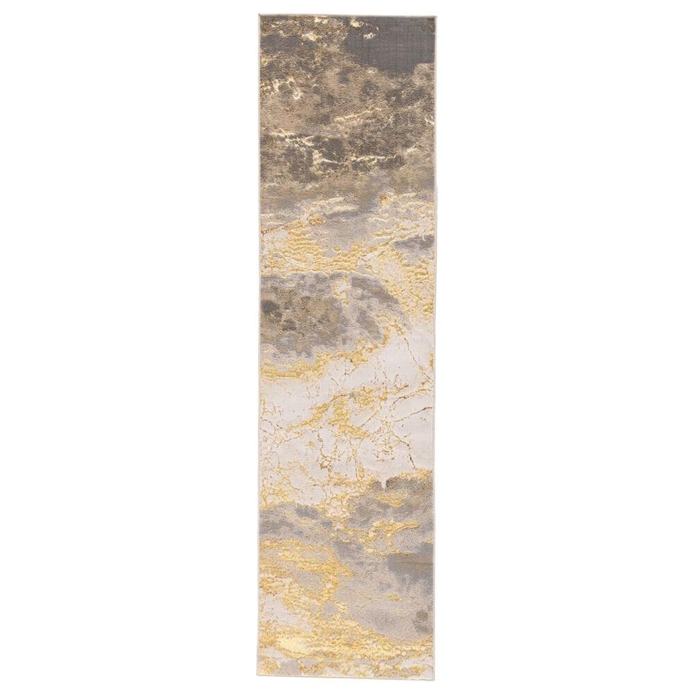 Jaipur Catalyst Cisco Frost Gray and Travertine 2"2" x 8" Runner, , large