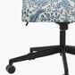 Rifle Paper Co Crafted by Cloth & Company Oxford Office Chair in Pomegranate Blue, , large