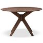 Baxton Studio Monte 47" Dining Table in Walnut Wood - Table Only, , large