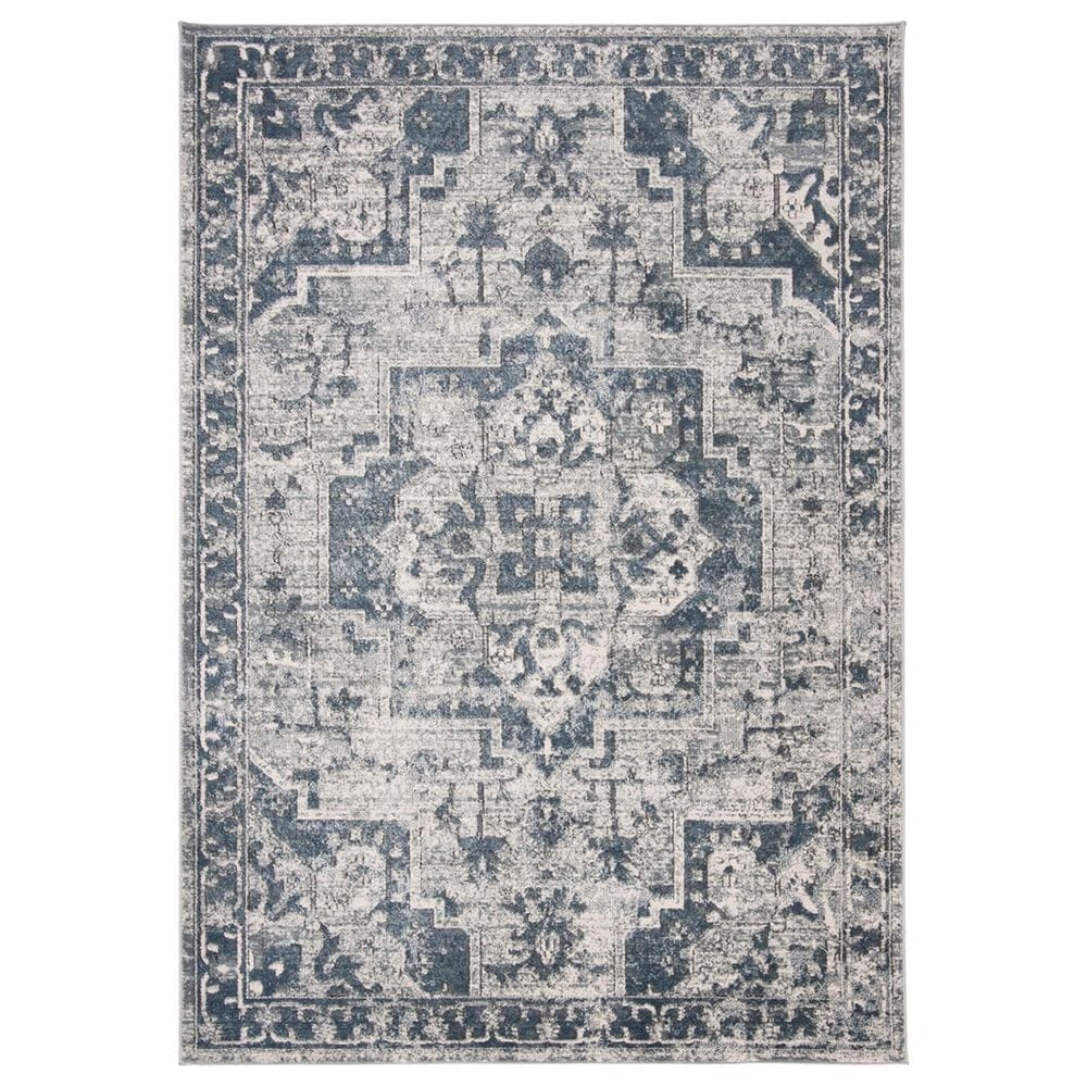 Safavieh Oregon 6"7" x 9" Navy and Ivory Area Rug, , large