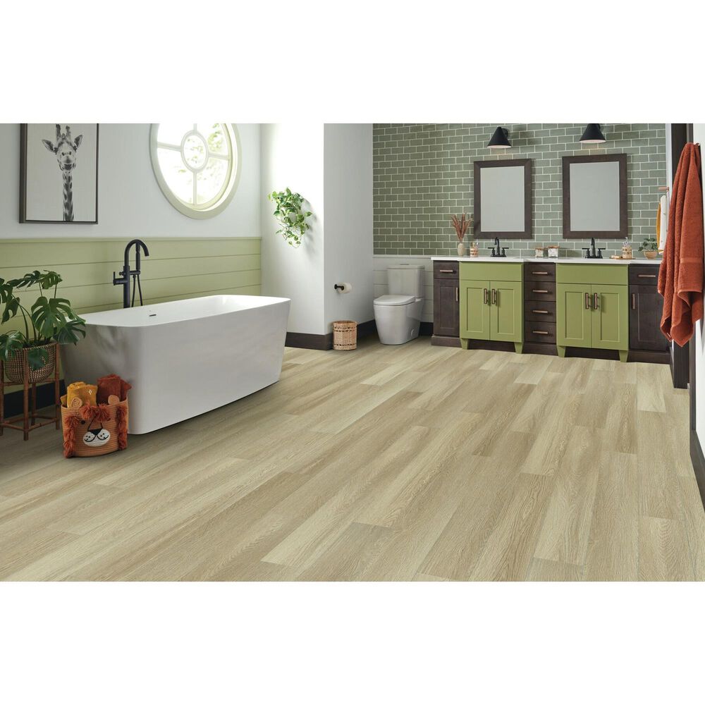 Armstrong Lutea Zen Relaxing Ecru 7&quot; x 60&quot; Luxury Vinyl Plank, , large