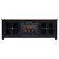 Ashley Wildenauer 76" TV Stand with Electric Infrared Fireplace in Rich Brown and Warm Satin Black, , large
