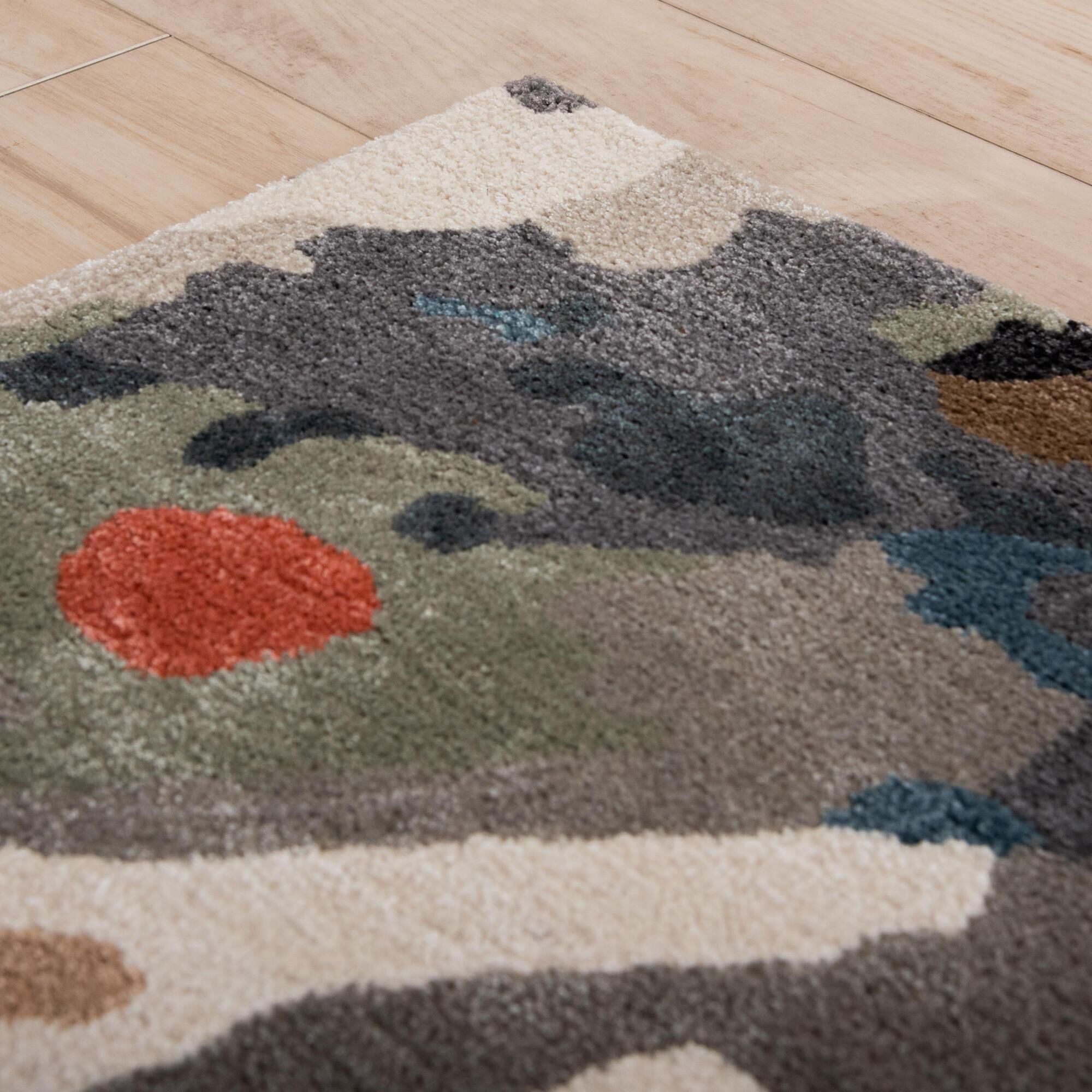 RIZZY Kinetic KIN660 Gray 5' x 8' Area Rug