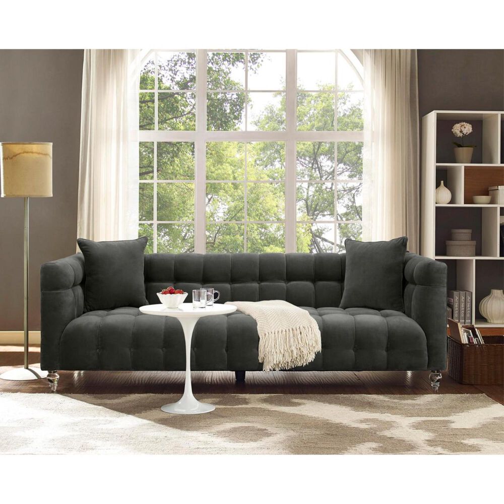 Tov Furniture Bea Sofa in Grey Velvet NFM