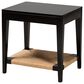 Baxton Studio Freya End Table in Black and Natural Brown, , large