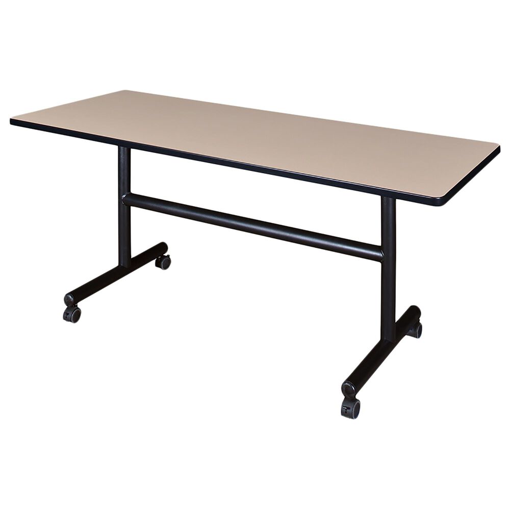 Regency Global Sourcing Kobe 60" Mobile Training Table in Beige, , large