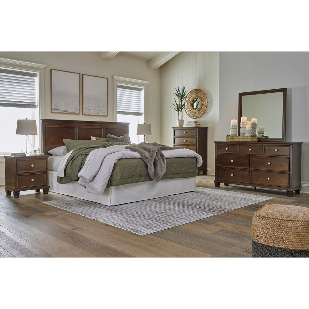 Ashley Danabrin 7-Drawer Dresser and Mirror in Brown, , large