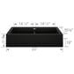 Blanco Vintera 33" Equal Double Apron Farmhouse Sink in Coal Black, , large