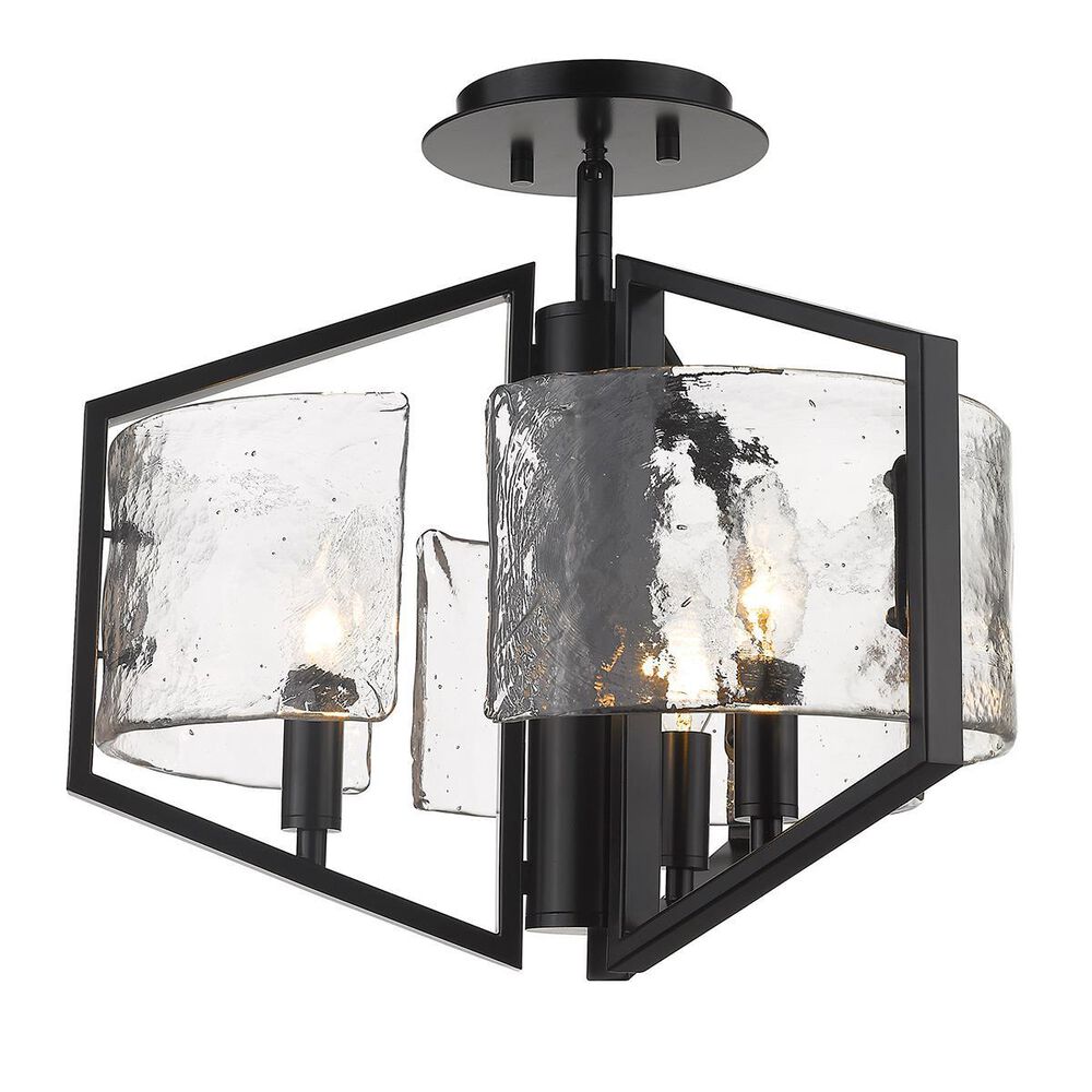 Golden Lighting Varsha Semi-Flush in Matte Black, , large