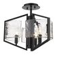 Golden Lighting Varsha Semi-Flush in Matte Black, , large