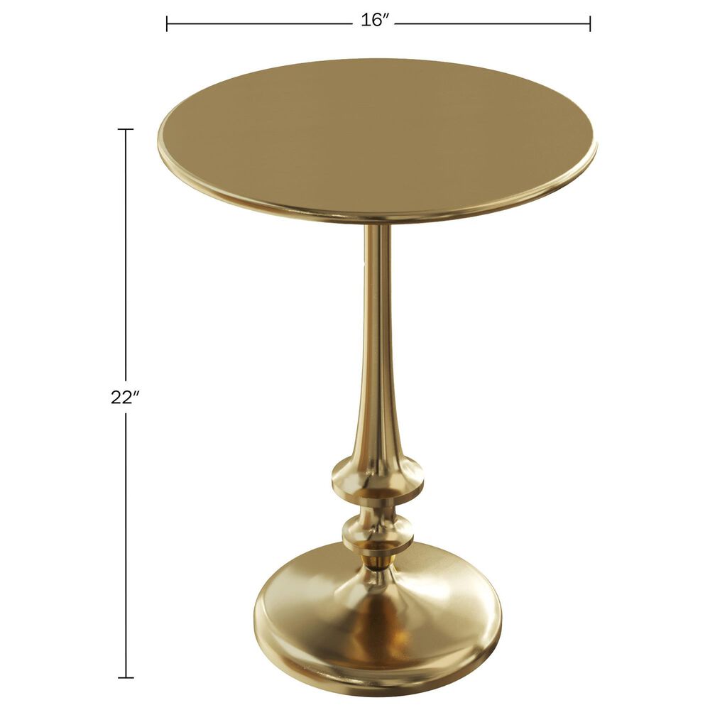 Timberlake Side Table in Antiqued Brass, , large