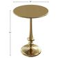 Timberlake Side Table in Antiqued Brass, , large