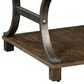 Hekman Wexford Drawer Lamp Table in Brown and Antique Pewter, , large