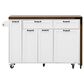 HOMLUX 102" Kitchen Island with Extendable Dining Table in White, , large
