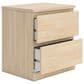 Ashley Onita 2-Drawer Nightstand in Natural, , large