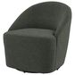 Coaster Leon Swivel Chair in Hunter Green, , large