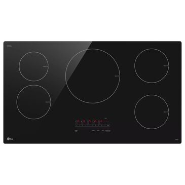 LG 36" Smart Induction Electric Cooktop with UltraHeat 4.3kW Element in Black, , large