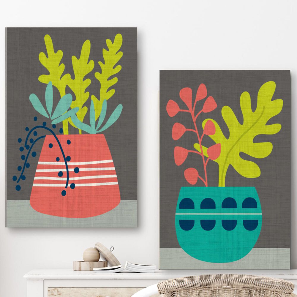 Courtside Market Clay Pot I & II 2-Piece Canvas Set, , large