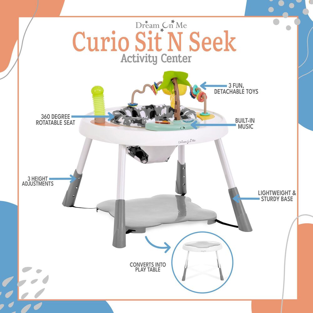 Evolur Sit N Seek Activity Center in Gray, , large