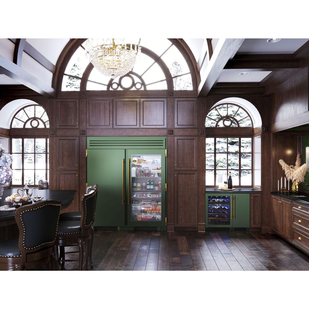 True Residential 5.5 Cu. Ft. Undercounter Wine Cabinet with Left Hinge and Glass Door in Panel Ready, , large