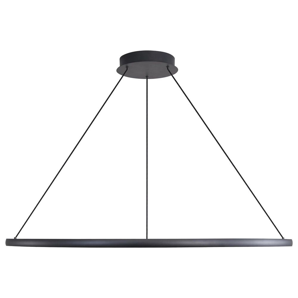 Golden Lighting Veritas 71&quot; 1-Light Chandelier in Sand Black, , large