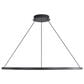 Golden Lighting Veritas 71" 1-Light Chandelier in Sand Black, , large