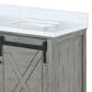 Lexora Home Marsyas 60" Double Bathroom Vanity in Ash Grey with 2 cm White Cultured Marble Top and Rectangular Sinks, , large