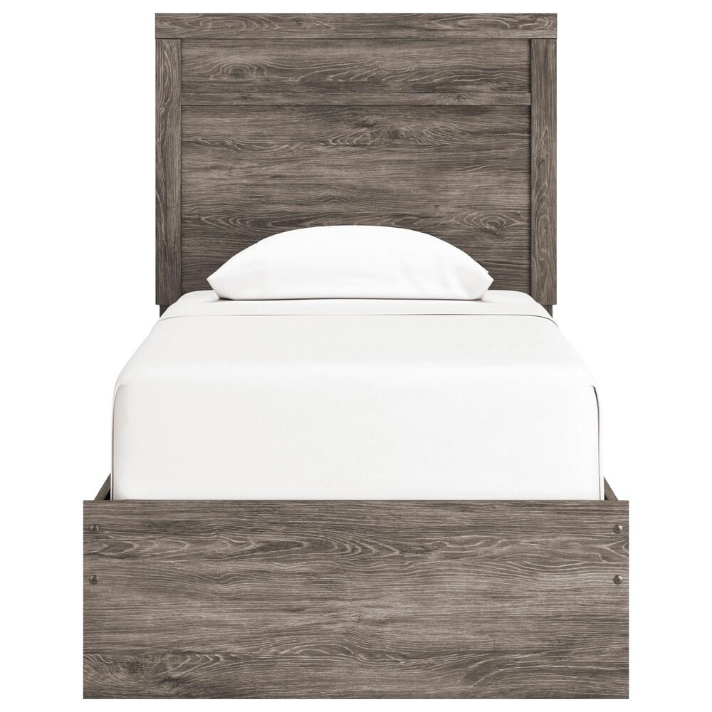 Ashley Ralinksi Twin Panel Bed in Gray, , large