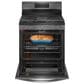Frigidaire Gallery 30" Rear Control Gas Range with Total Convection in Black Stainless Steel, , large