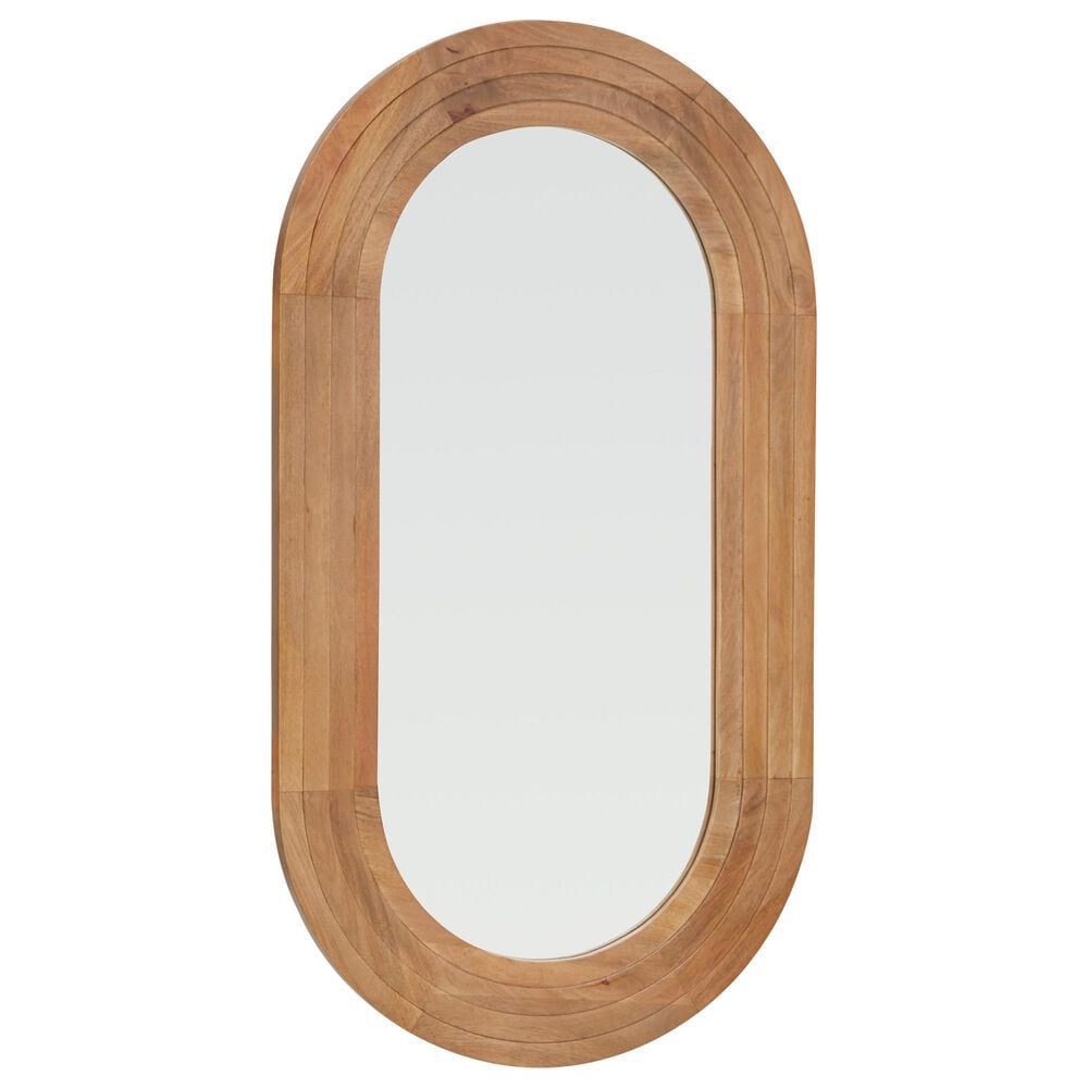 Ashley Daverly Accent Wall Mirror in Light Brown, , large