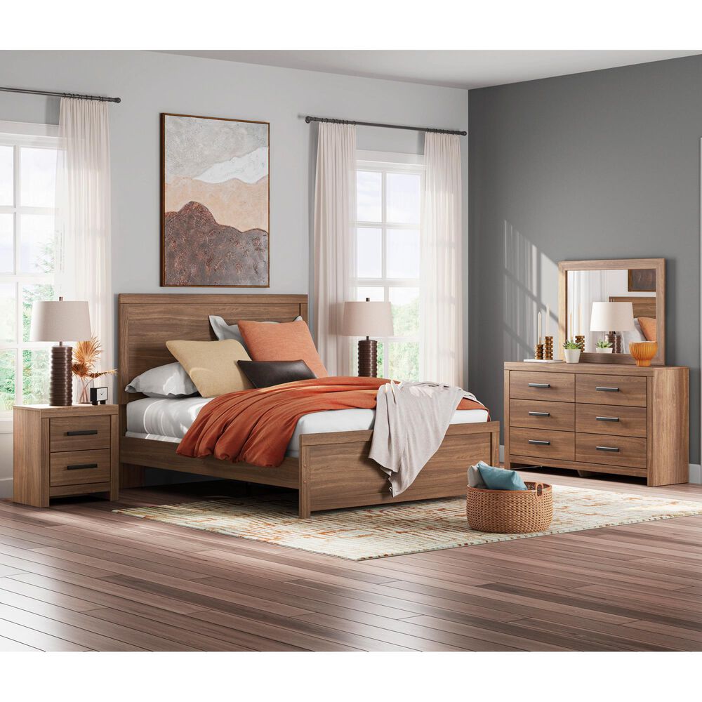 Ashley Broachmyn Queen Bed with Dresser and Nightstand in Warm Auburn, , large