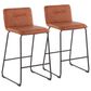 Lumisource Casper Counter Stool in Camel/Black (Set of 2), , large