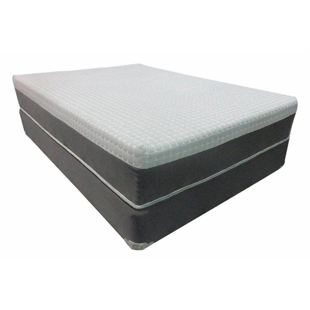 Omaha Bedding Smart Hybrid Queen Mattress with High Profile Box Spring, , large
