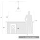 Golden Lighting Hines Large Pendant Light with Seeded Glass in Brushed Champagne Bronze, , large