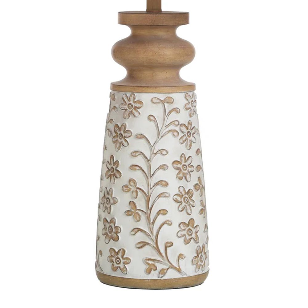 Flair Industries Old Floral Table Lamp, , large