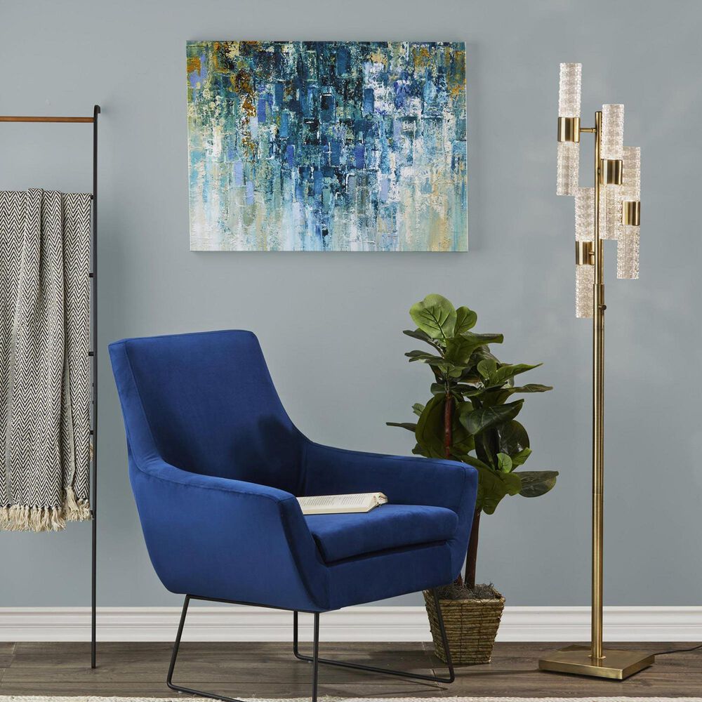 Adesso Harriet LED Floor Lamp in Antique Brass, , large