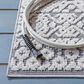 Safavieh Cabana CBN654A 2"2" x 11" Ivory and Grey Performance Runner, , large