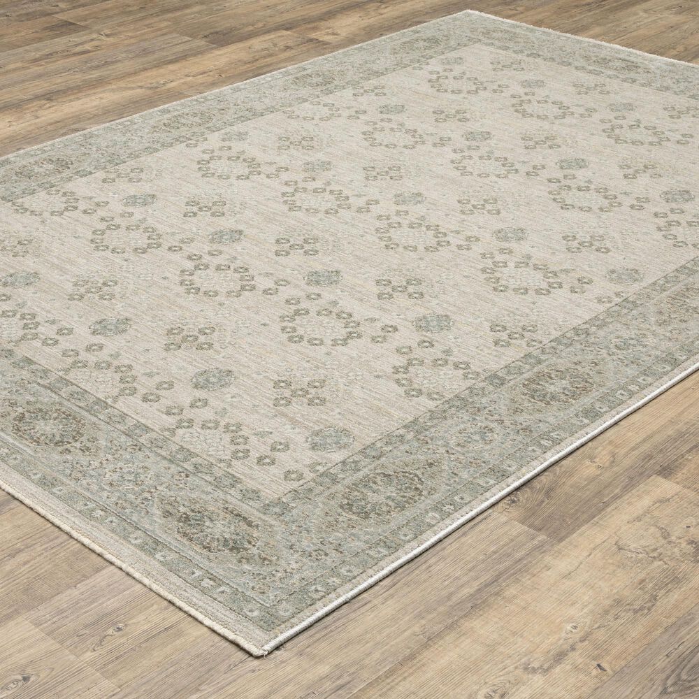 Oriental Weavers Keaton KEA04 Beige and Green 3&#39;3&quot; x 5&#39; Area Rug, , large