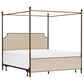 Richlands Furniture McArthur King Metal and Upholstered Canopy Bed in  Brown and Bronze, , large