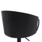 Armen Living Montego Adjustable Swivel Bar Height Stool in Black, , large